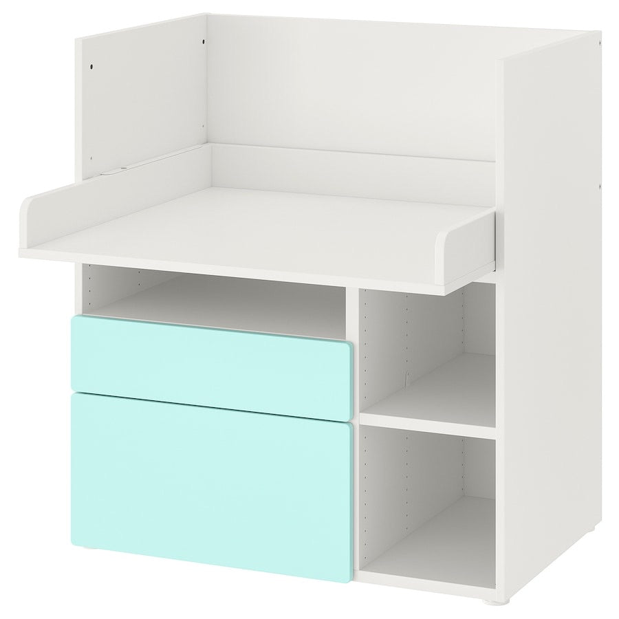 [pre-order] IKEA SMÅSTAD Desk, white white/with 2 drawers, 90x79x100 cm
