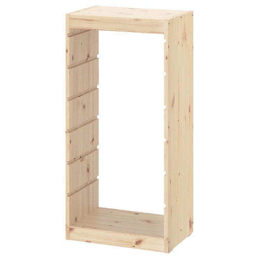 TROFAST Storage combination with boxes, light white stained pine/white44x30x91 cm