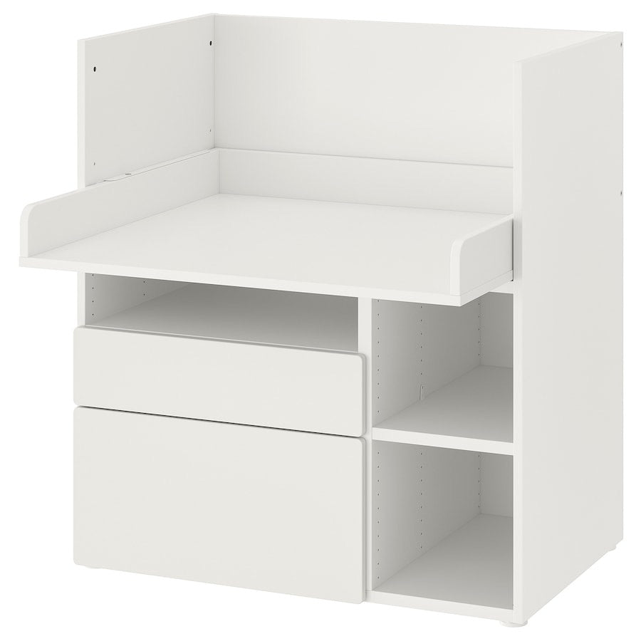 [pre-order] IKEA SMÅSTAD Desk, white white/with 2 drawers, 90x79x100 cm