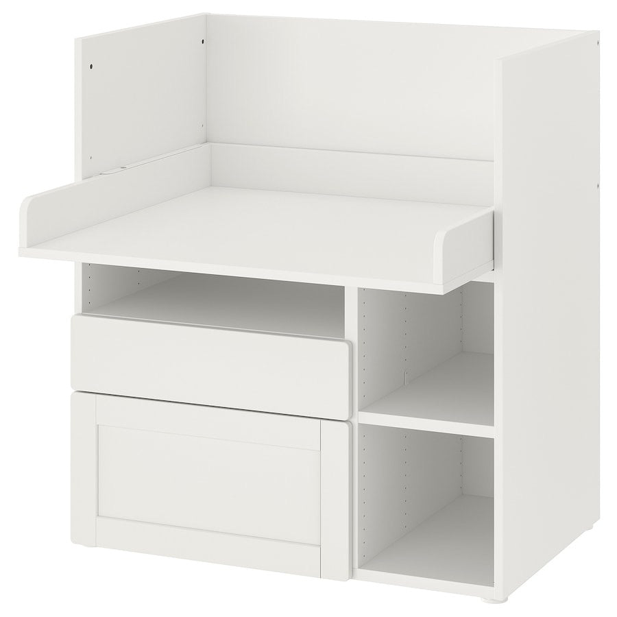 [pre-order] IKEA SMÅSTAD Desk, white white/with 2 drawers, 90x79x100 cm