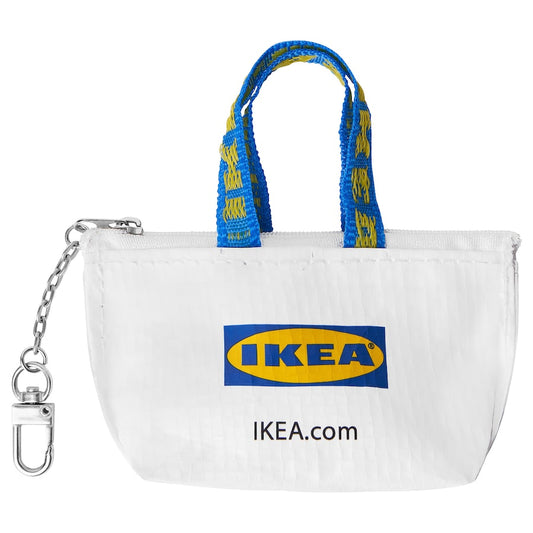 IKEA KNÖLIG Key ring, small white, 9x7 cm