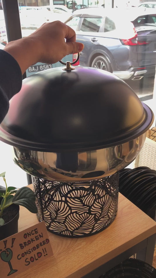 BAHULU (set of 2) Chafing dish, 3.5L, 44.5x25.6x17.5cm