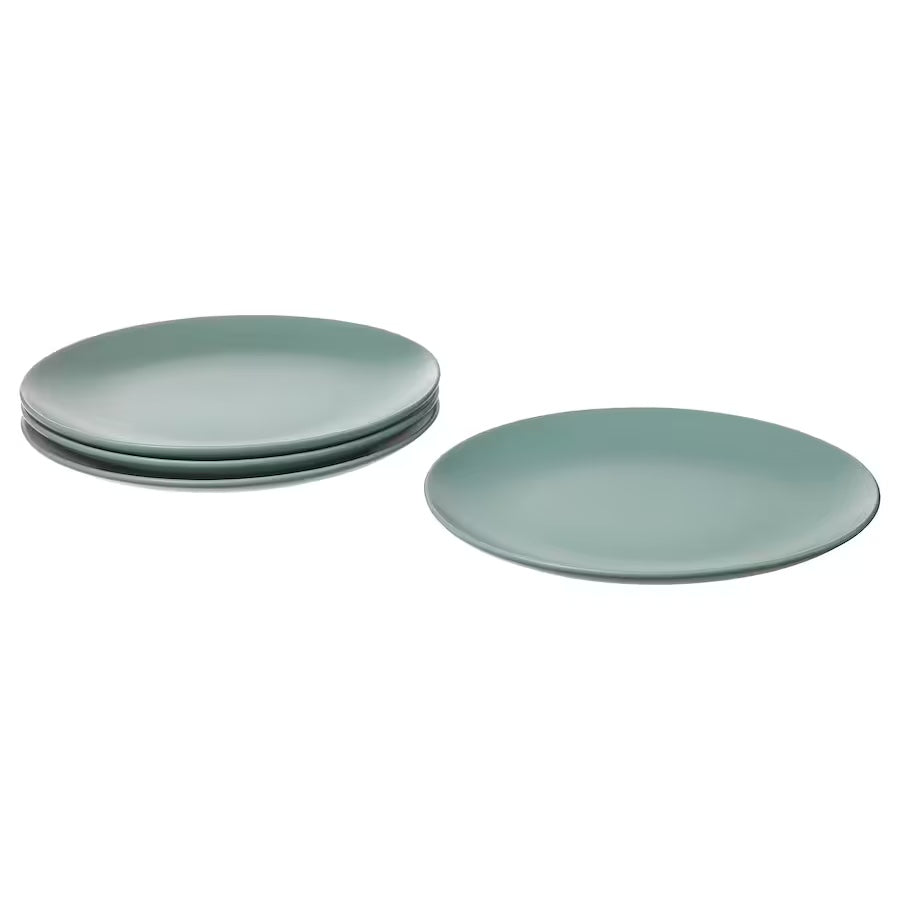 FÄRGKLAR Plate, 4 pcs, 26 cm