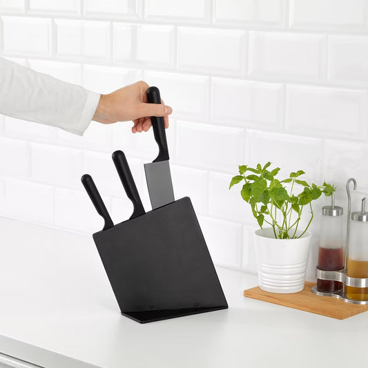JAMFORA Knife block with 3 knives