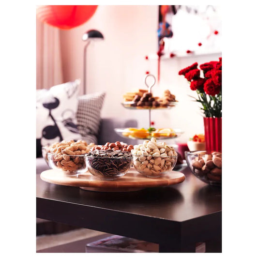 IKEA SNUDDA Lazy Susan, solid wood, 39 cm