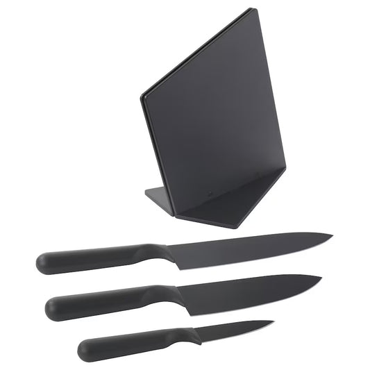 JAMFORA Knife block with 3 knives
