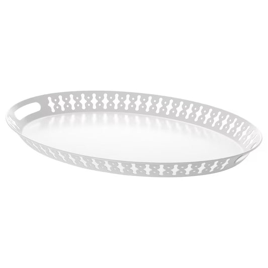 ROMANTISK Tray, white, 52 x 39cm