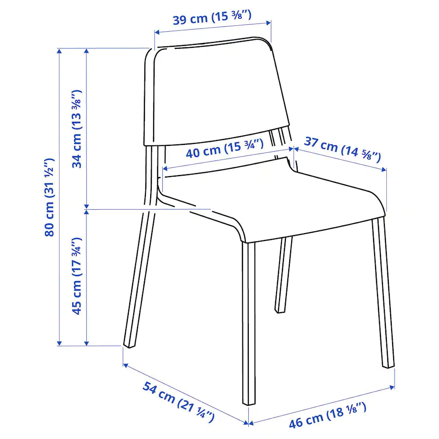 [pre-order] MELLTORP / TEODORES Table and 4 chairs, white, 125 cm