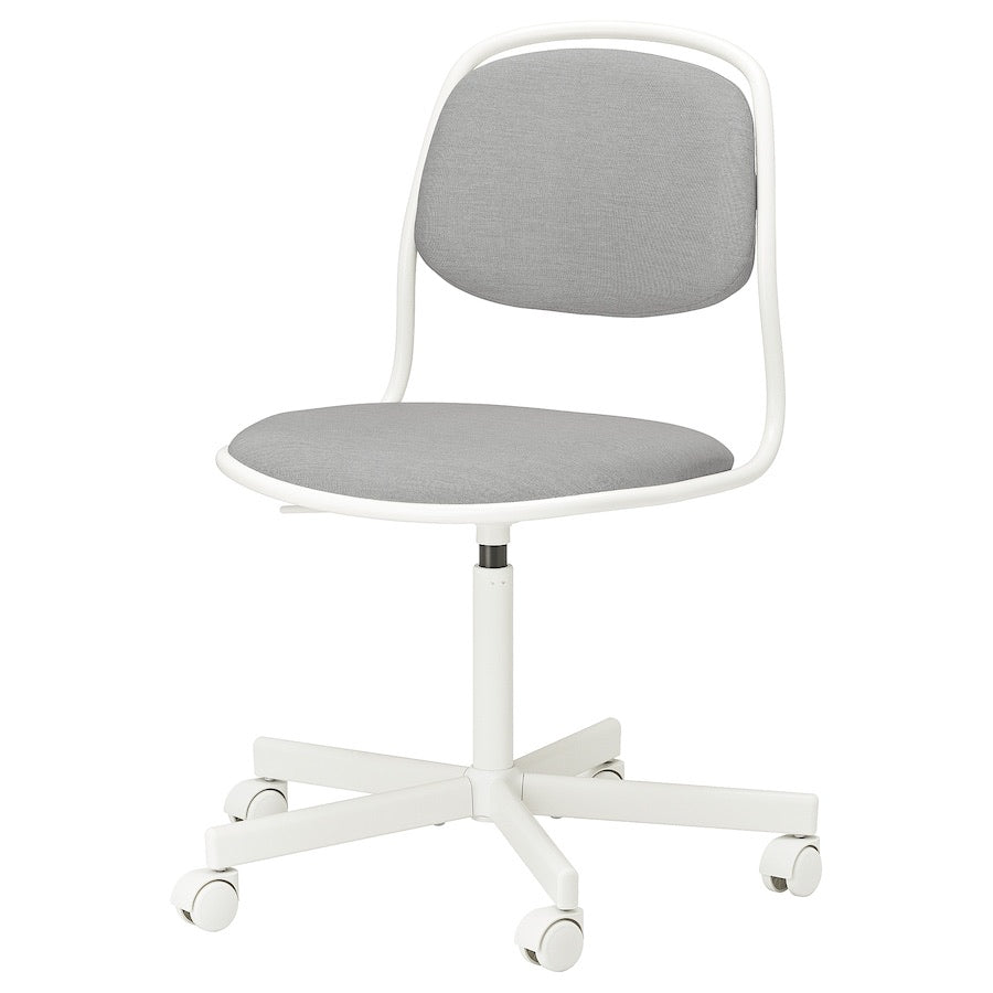 [pre-order] ÖRFJÄLL Swivel chair, white/Vissle light grey