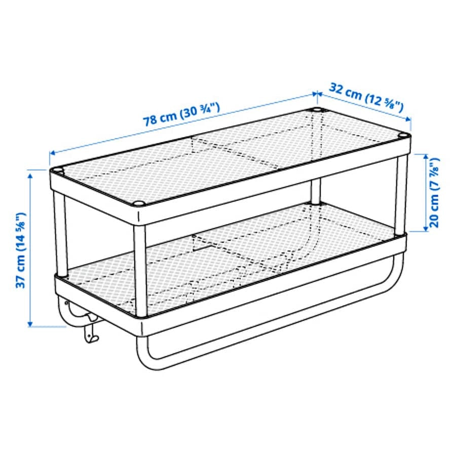 [pre-order] IKEA MACKAPÄR Hat and coat rack, white, 78 cm