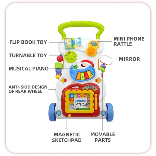 HUANGER Gym Baby Walker Music