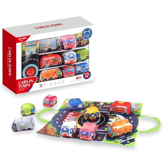HUANGER plush toys 4wheel cars