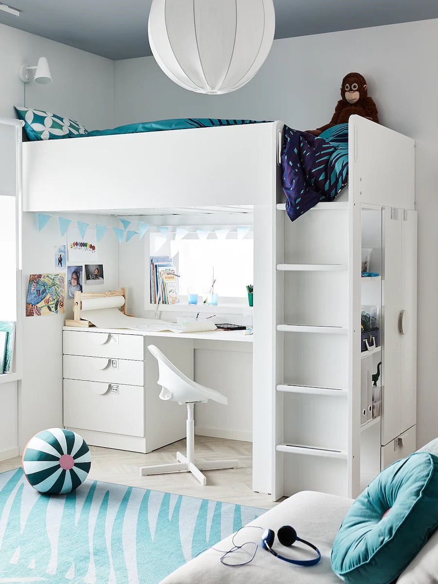 IKEA LOBERGET / SIBBEN Children's desk chair, white