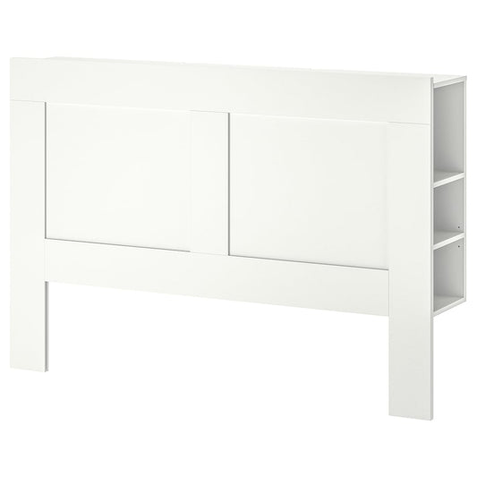 IKEA BRIMNES Headboard with storage compartment, white, 150 cm