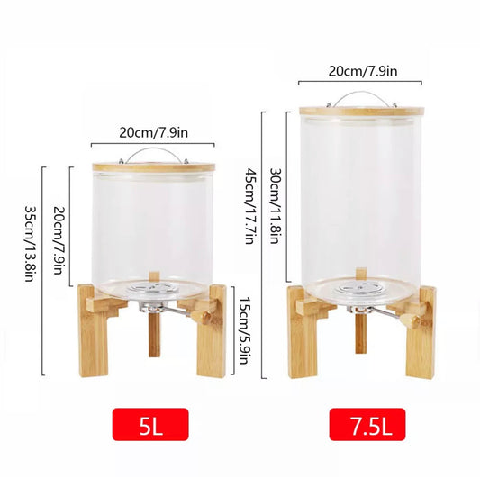 KÜTILAPAM Borosilicate Glass Rice Dispenser
