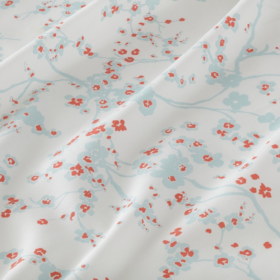 ASKLÖNN Pillowcase, white/Cherry blossom branch, 50x80 cm