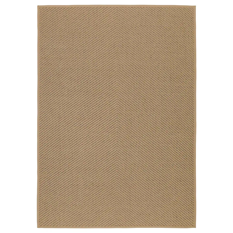 HELLESTED Rug, flatwoven, natural/brown170x240 cm