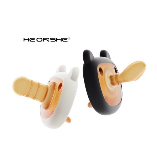 HE OR SHE Day & Night Pacifier, Twin Pack