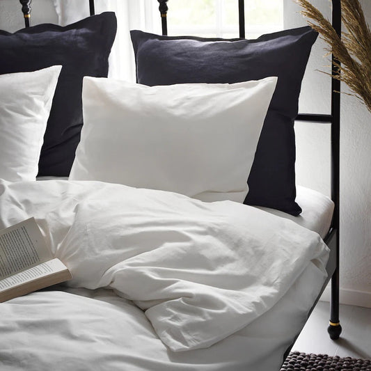 DVALA Duvet cover and pillowcase, white150x200/50x80 cm