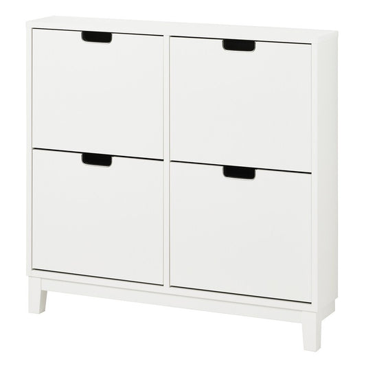 [pre-order] IKEA STÄLL Shoe cabinet with 4 compartments, white, 96x17x90 cm