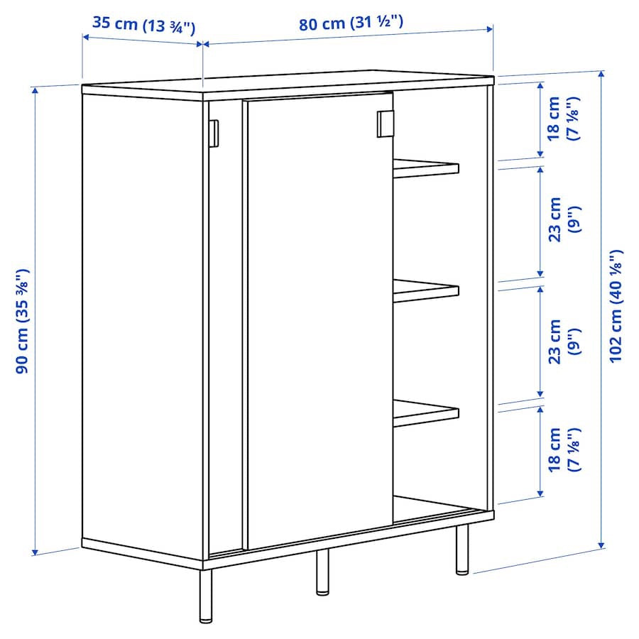 [pre-order] IKEA MACKAPÄR Shoe cabinet/storage, white, 80x35x102 cm
