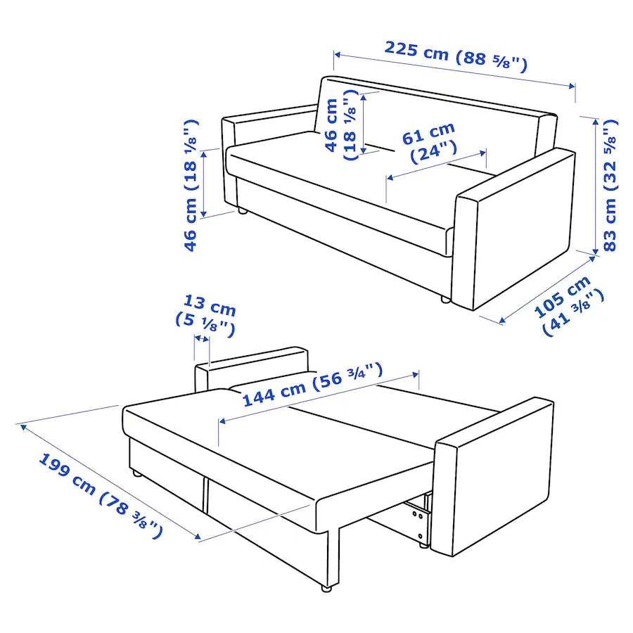 [pre-order] FRIHETEN 3-seat sofa-bed