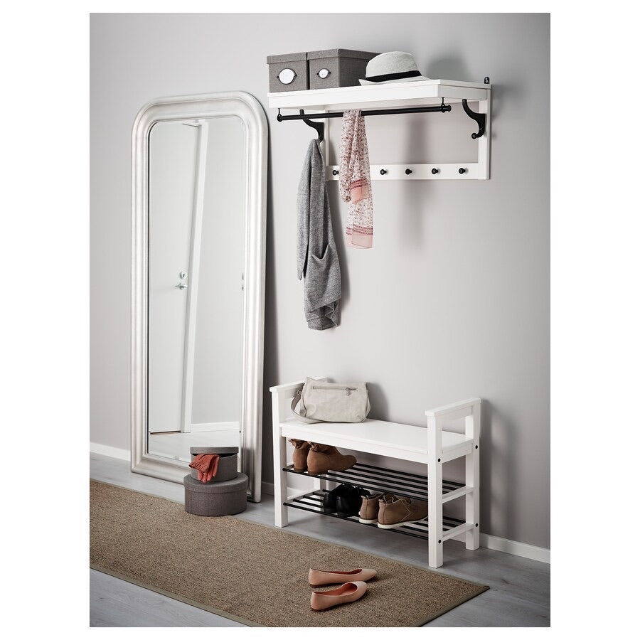 [pre-order] IKEA HEMNES Bench with shoe storage, white, 85x32x65 cm